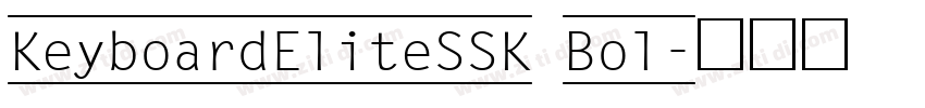 KeyboardEliteSSK Bol字体转换